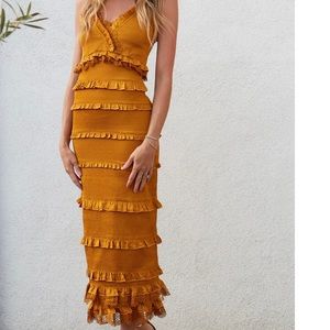 V. Chapman Narcisse Dress in Chai Tea